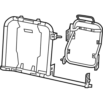 68272010AC Mopar Rear Seat Back Frame Illustration 1 of 1