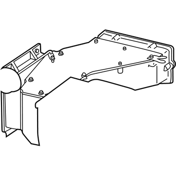Mopar 4114033 Cover-Heater Housing 4114033 Mopar Cover-Heater Housing Illustration 1 of 1