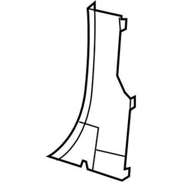 1ED25DX9AA Mopar C Pillar Panel Illustration 1 of 1