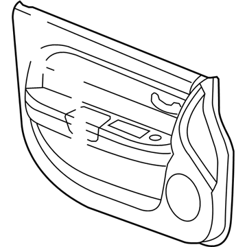 1GL281DBAA Mopar Front Door Trim Panel Illustration 1 of 1