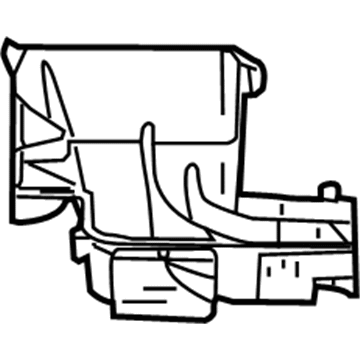 Mopar 68001425AA Floor Duct 68001425AA Mopar Floor Duct Illustration 1 of 1
