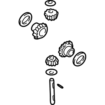 5072492AB Mopar Center Differential Gear Kit Illustration 1 of 1