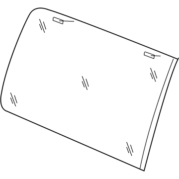 55360884AC Mopar Quarter Window Glass Illustration 1 of 1