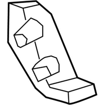 Mopar 5291615AC Footrest Support 5291615AC Mopar Footrest Support Illustration 1 of 1