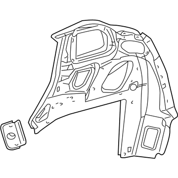 5017567AD Mopar Quarter Inner Panel Illustration 1 of 1