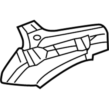 4724712AC Mopar D Pillar Upper Reinforcement Illustration 1 of 1