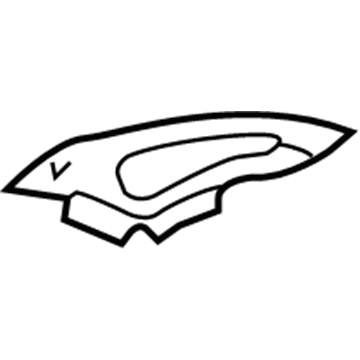 Mopar 4724706AB Quarter Inner Reinforcement 4724706AB Mopar Quarter Inner Reinforcement Illustration 1 of 1