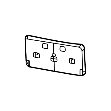 2025 Jeep Grand Cherokee License Plate - 68411208AA