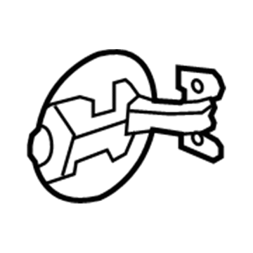 68184566AA Mopar Fuel Fill Door Fuel Illustration 1 of 1