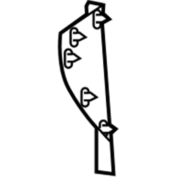 YD53BD3AC Mopar Instrument Panel End Cap End Illustration 1 of 1