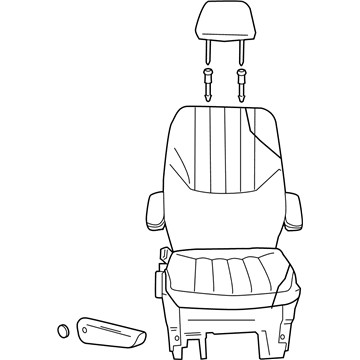 ZB351P7AA Mopar Rear Quad Seat Illustration 1 of 1