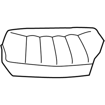 ZE611P7AA Mopar Rear Seat Cushion Cover Left Illustration 1 of 1