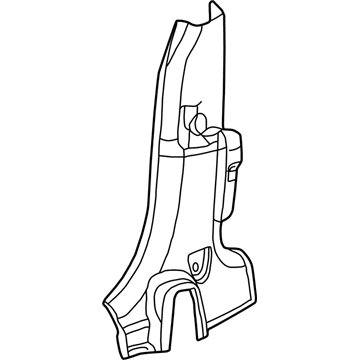 Mopar ZG81DKAAB B Pillar Molding ZG81DKAAB Mopar B Pillar Molding Illustration 1 of 1