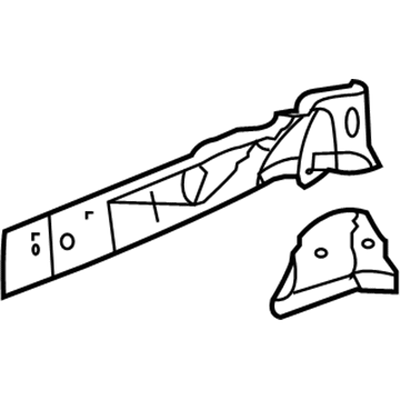 Mopar 4878663AA REINFMNT-Front Side Rail 4878663AA Mopar REINFMNT-Front Side Rail Illustration 1 of 1