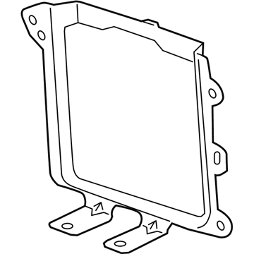 5033295AB Mopar Engine Control Module Bracket Illustration 1 of 1
