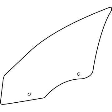 5074010AD Mopar Front Door Glass Illustration 1 of 1
