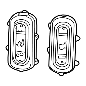 56040688AF Mopar Heated Seat Switch Illustration 1 of 1