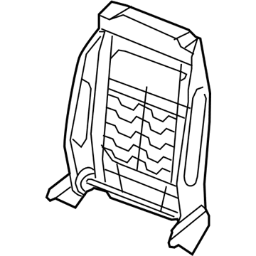 4610145AD Mopar Front Seat Back Frame Illustration 1 of 1