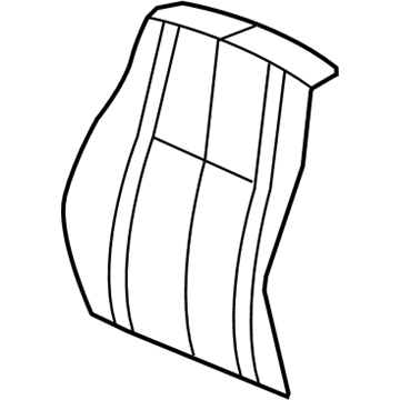 Mopar 1LL511DVAA Front Seat Back Cover 1LL511DVAA Mopar Front Seat Back Cover Illustration 1 of 1
