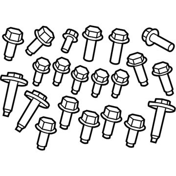 68050778AA Mopar Fasteners-Front End Module Illustration 1 of 1
