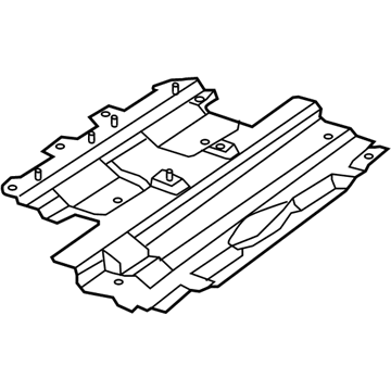 55057071AB Mopar Radiator Lower Seal Illustration 1 of 1