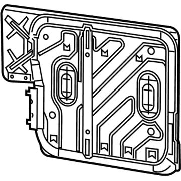 68092958AA Mopar Rear Seat Back Frame Illustration 1 of 1