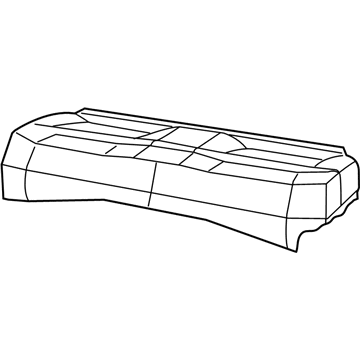 Mopar 1EX251K2AA Rear Seat Cushion Cover 1EX251K2AA Mopar Rear Seat Cushion Cover Illustration 1 of 1