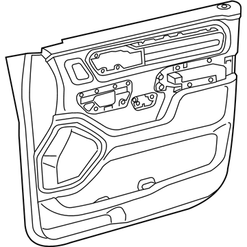 6SL321A8AA Mopar Front Door Trim Panel Illustration 1 of 1