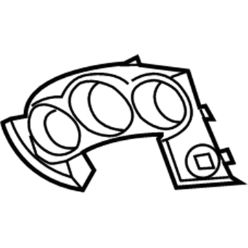 Mopar YH031SGAH Instrument Cluster Bezel YH031SGAH Mopar Instrument Cluster Bezel Illustration 1 of 1