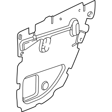 5027194AE Mopar Rear Door Shield Illustration 1 of 1