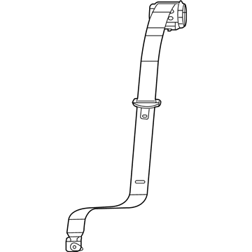 1SV68DX9AC Mopar 2Nd Row Seat Belt And Retractor Center Illustration 1 of 1