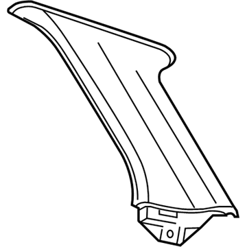 UM36BD1AC Mopar C Pillar Panel Illustration 1 of 1