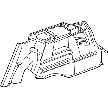 1BA15BD1AB Mopar Quarter Trim Panel Illustration 1 of 1