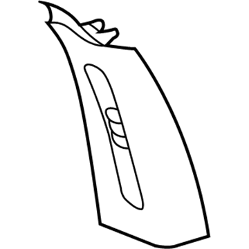 LK53RK5AE Mopar B Pillar Trim Panel Cover Illustration 1 of 1