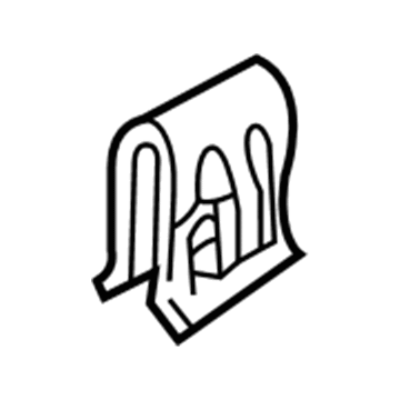 6504563 Mopar Clip-Molding Illustration 1 of 1