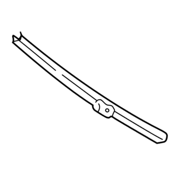 Mopar 55256993 Front Door Glass Lower Channel 55256993 Mopar Front Door Glass Lower Channel Illustration 1 of 1