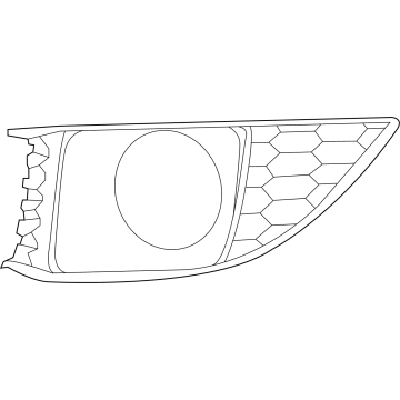68072020AA Mopar Fog Lamp Bezel Illustration 1 of 1