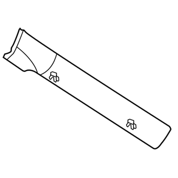 Mopar TR82RXFAB Windshield Garnish Molding TR82RXFAB Mopar Windshield Garnish Molding Illustration 1 of 1