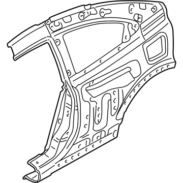 MR535598 Mopar Rear Side Panel Illustration 1 of 1