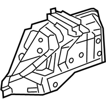 68158041AD Mopar Rear Wheelhouse Panel Illustration 1 of 1
