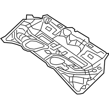 68164232AB Mopar Center Floor Pan Illustration 1 of 1