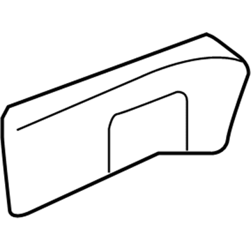 ZT82HL5AG Mopar Quarter Trim Panel Bolster Illustration 1 of 1