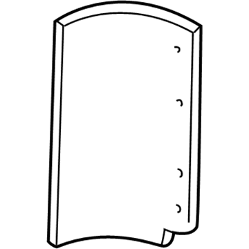 Mopar 5GD56RK5AB Rear Corner Panel 5GD56RK5AB Mopar Rear Corner Panel Illustration 1 of 1