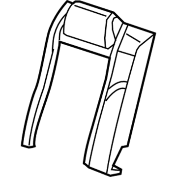 Mopar 1YC10JRRAA Rear Seat Back Cover Right 1YC10JRRAA Mopar Rear Seat Back Cover Right Illustration 1 of 1