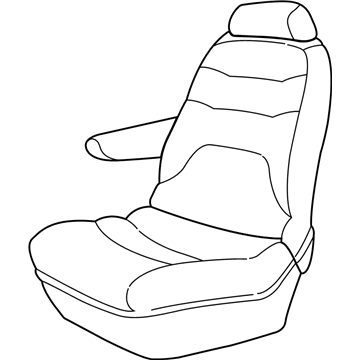 WS111L5AC Mopar Rear Quad Seat Illustration 1 of 1