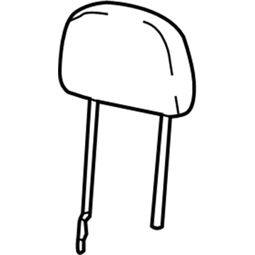 6AF45DX9AC Mopar Front Headrest Illustration 1 of 1