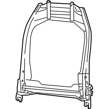 68248248AC Mopar Frame-Front Seat Back Illustration 1 of 1