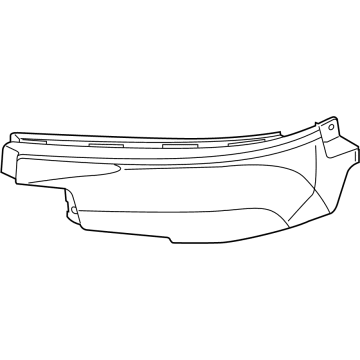 68432393AA Mopar Bracket-FASCIA Illustration 1 of 1