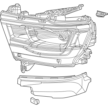 2023 Ram 1500 Headlight - 68533272AB