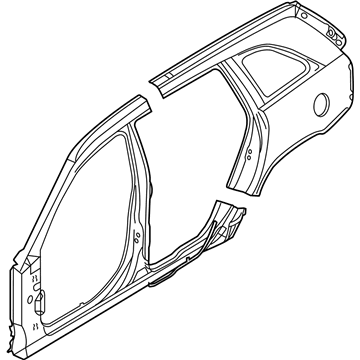 Mopar 5137696AA Body Side Aperture Panel 5137696AA Mopar Body Side Aperture Panel Illustration 1 of 1
